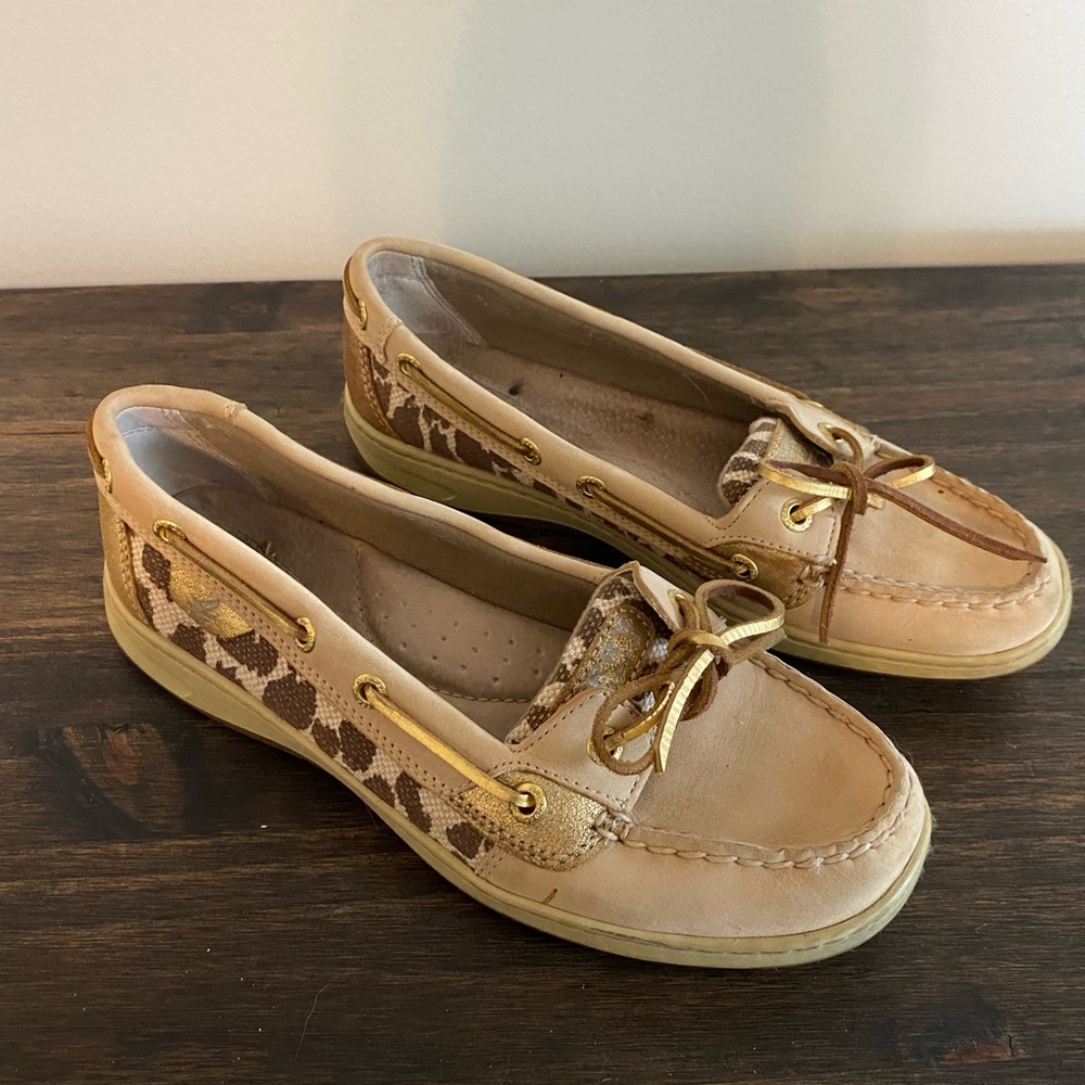 Women's Cheetah Sperry Boat Shoes